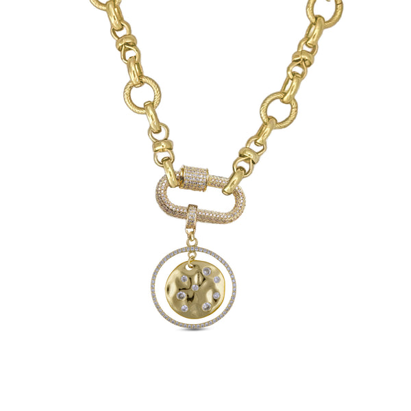 Celeste Coin Drop Necklace