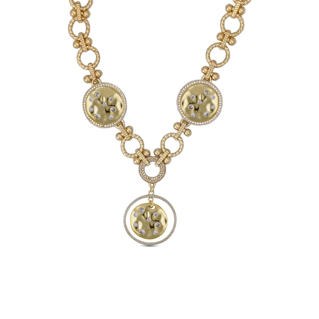 Celeste 3 Coin Necklace